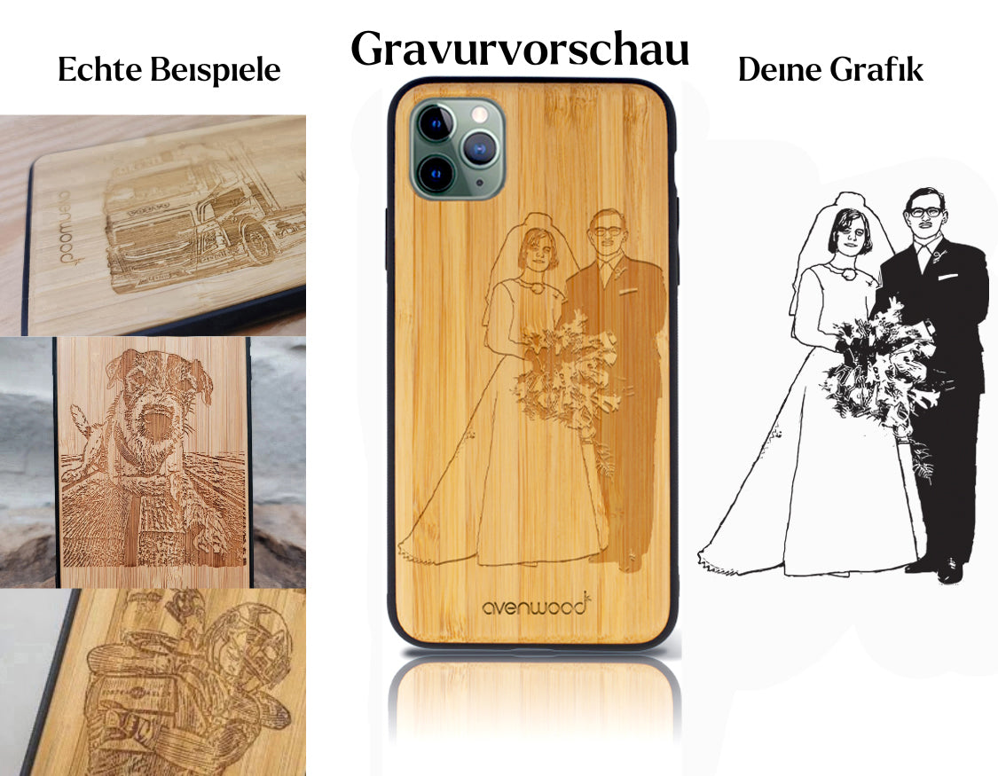 INDIVIDUELL iPhone 11 Pro Bambus-Kunststoff